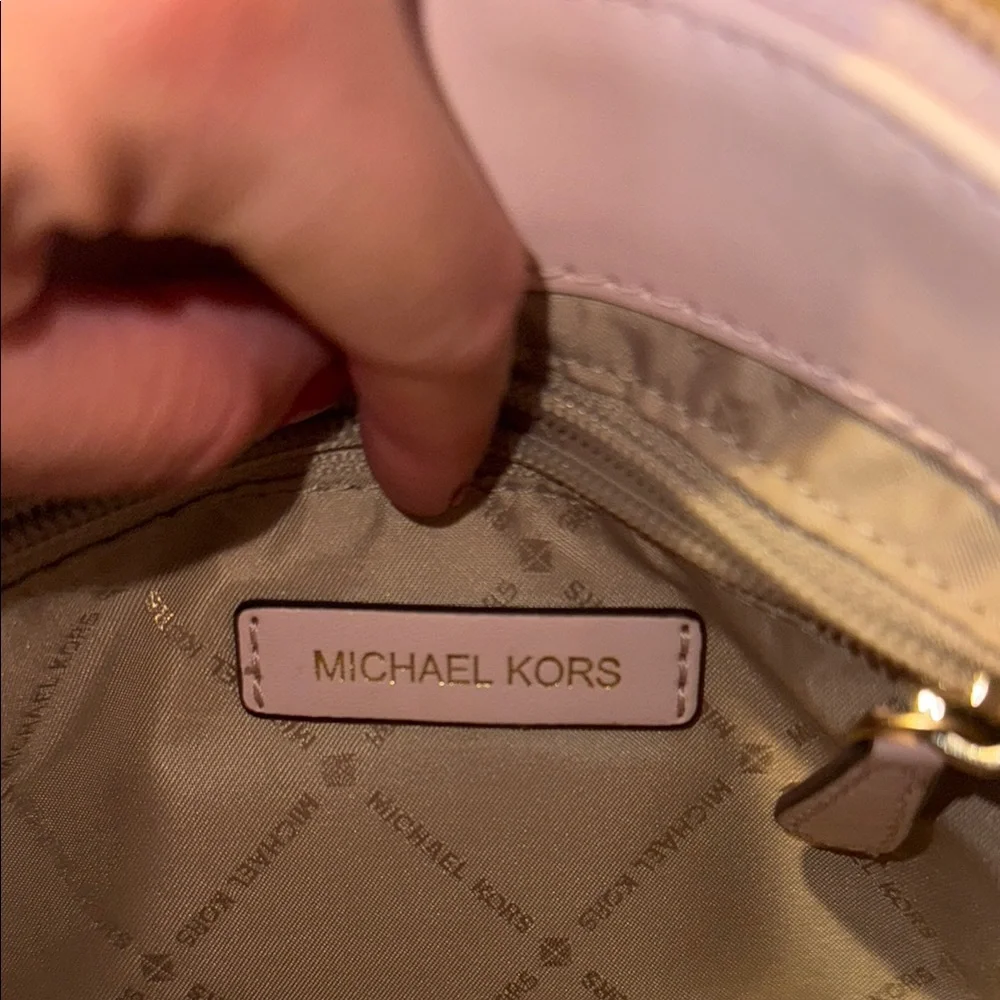 MK Emilia Leather Satchel POWDER BLUSH - Picture 7 of 11